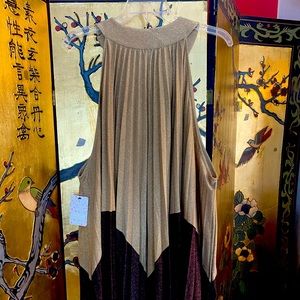 Stunning Sparkling Gold and Brown “Free People” Dress (M)